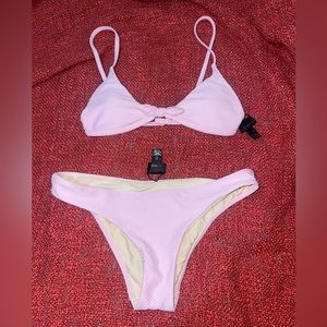 La hearts baby pink swim suit